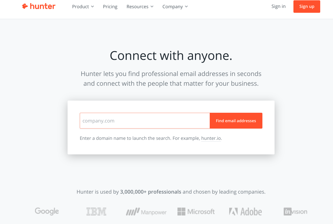 https://hunter.io/