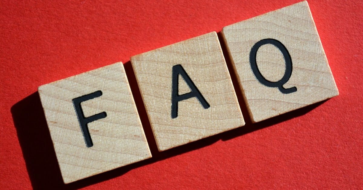 FAQ Frequently Asked Questions