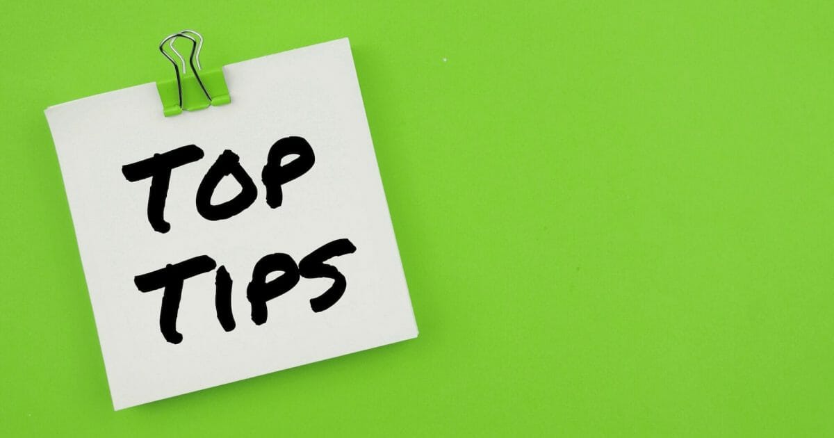 Top tips inscription