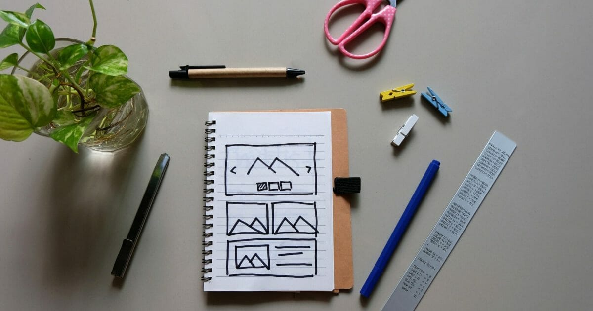 website design wireframe