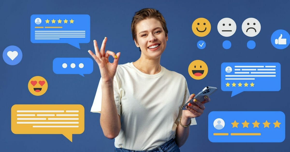 Young pretty woman using mobile phone for checking social media