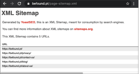 XML Sitemap